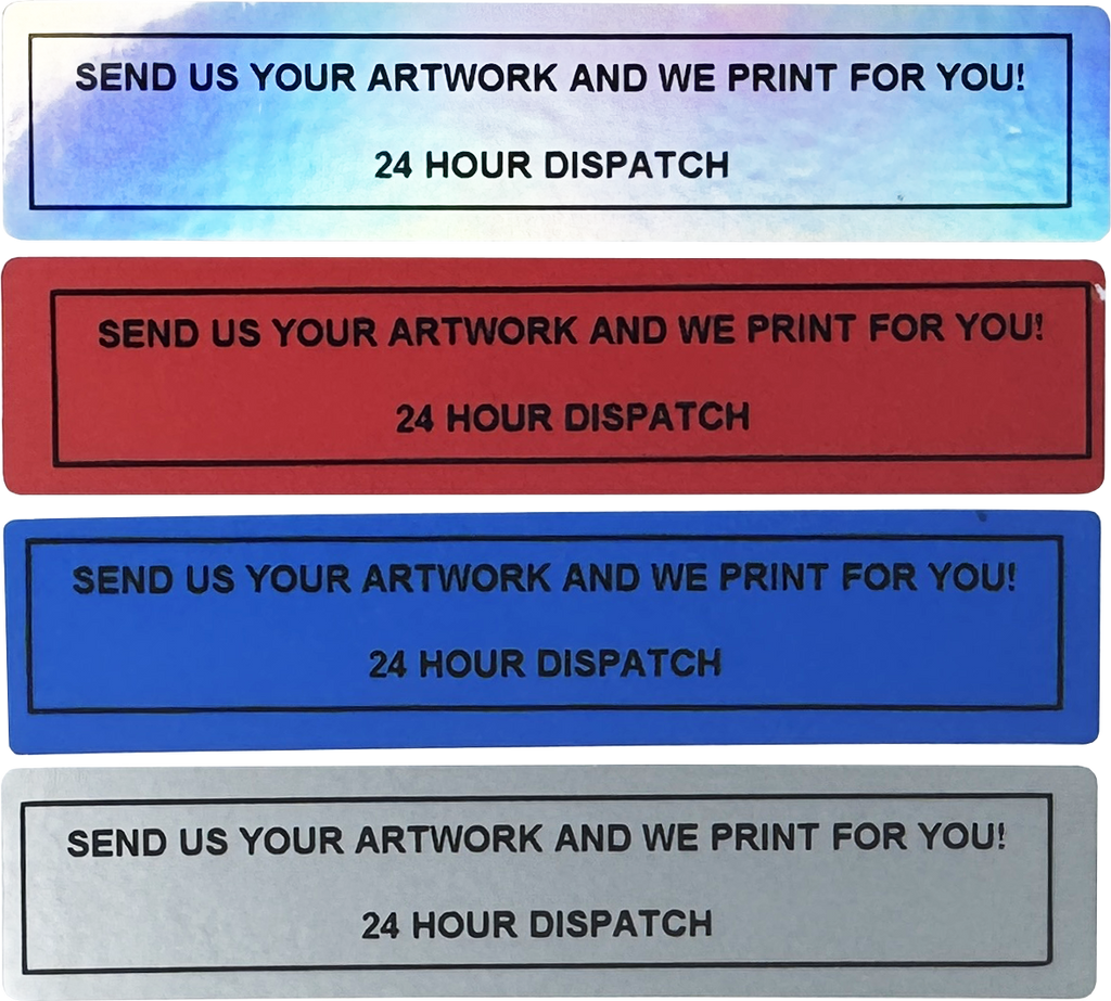 Custom Design Total Transfer Security Labels (70.0mm x 15.0mm)