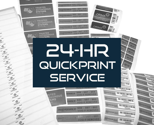 Seals HQ launches 24-hr QuickPrint Service for Security Labels