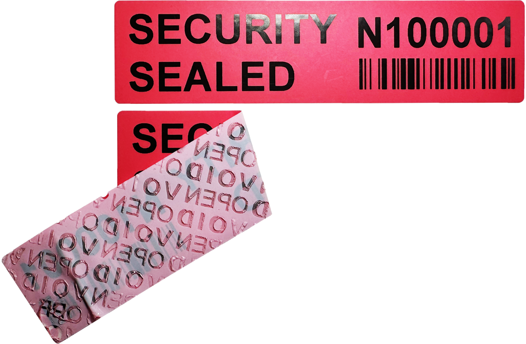 Non Transfer Security Labels (100.0mm x 25.0mm)