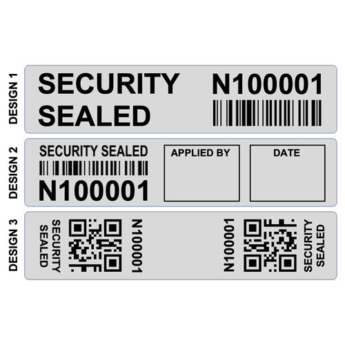 Non Transfer Security Labels (100.0mm x 25.0mm)
