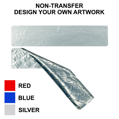 Custom Design Non Transfer Security Labels (70.0mm x 15.0mm)