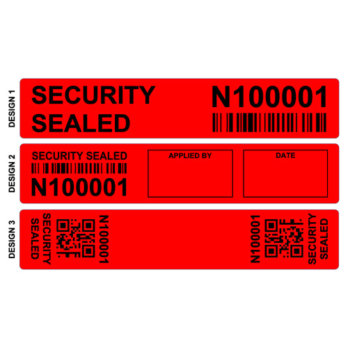 Total Transfer Security Labels (70.0mm x 15.0mm)