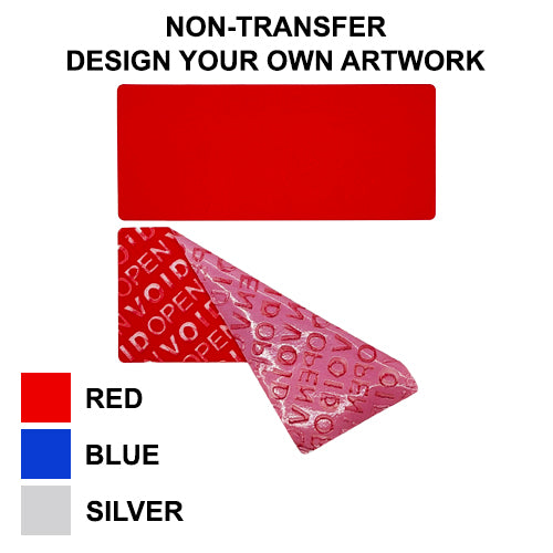 Custom Design Non Transfer Security Labels (70.0mm x 30.0mm)