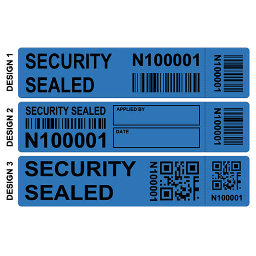 Total Transfer Security Labels (80.0mm x 25.0mm with Tear Off Receipt)