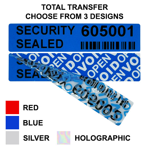 Total Transfer Security Labels (70.0mm x 15.0mm)