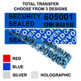 Total Transfer Security Labels (70.0mm x 15.0mm)