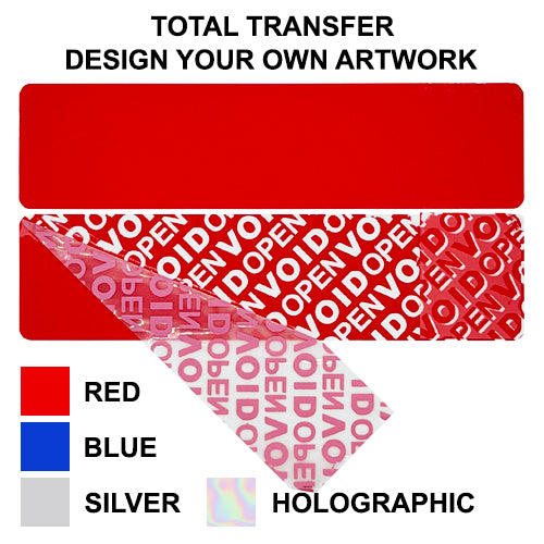 Custom Design Total Transfer Security Labels (80.0mm x 25.0mm with Tea ...