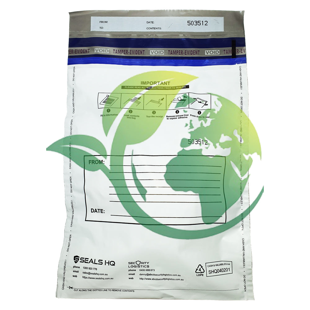 Custom Designed Biodegradable Security Bag