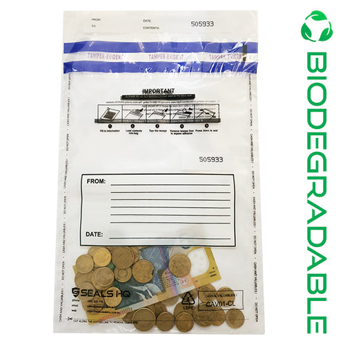 Biodegradable Security Bag A5 | Clear