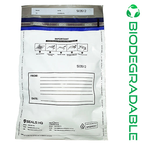 Biodegradable Security Bag A3 | Opaque