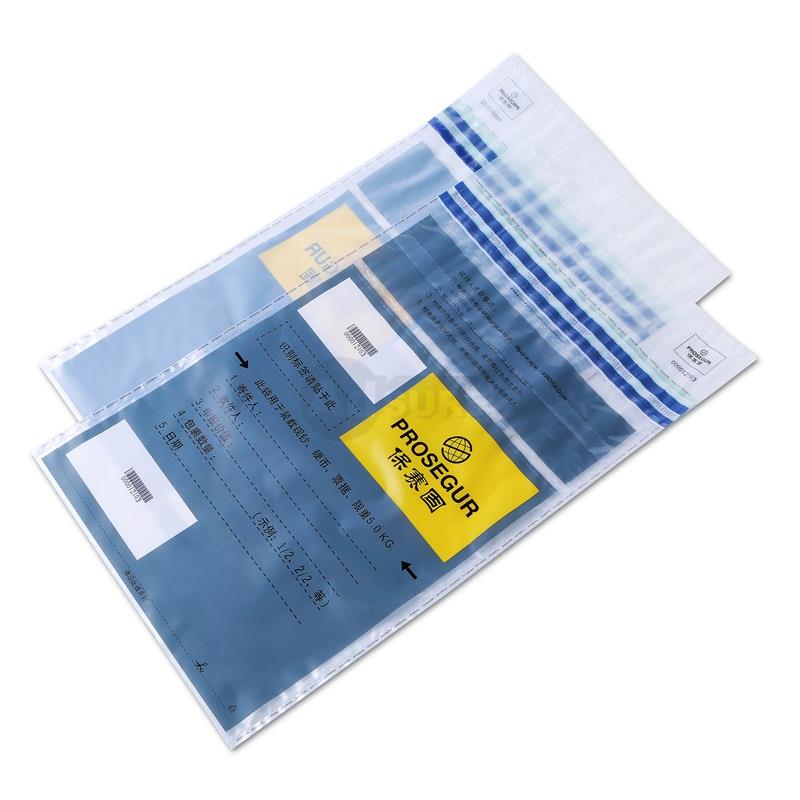 Custom Designed Security Tamper Evident Bags